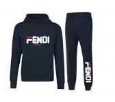 fendi tracksuit set ensemble de survetement regular fit fendi roma blue